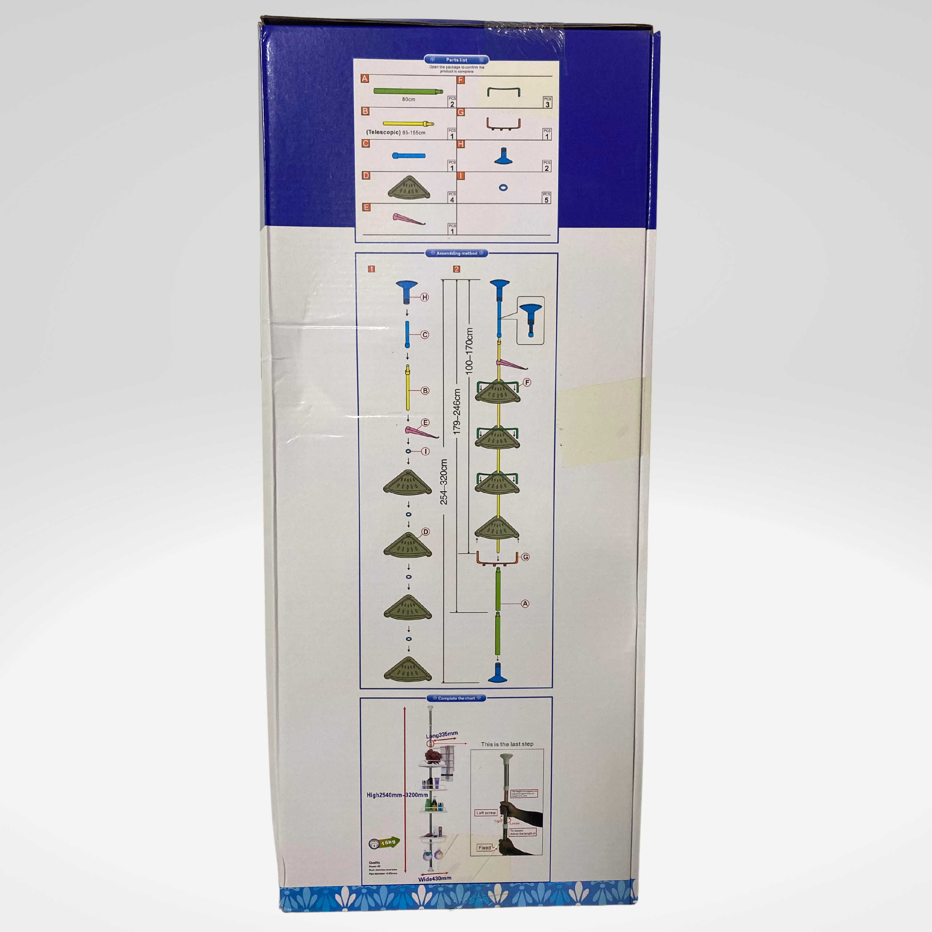 Miniatura 4 de ORGANIZADOR ESQUINERO BAÑO 4 NIVELES